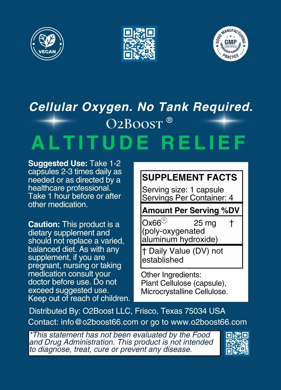 O2Boost - Altitude Relief