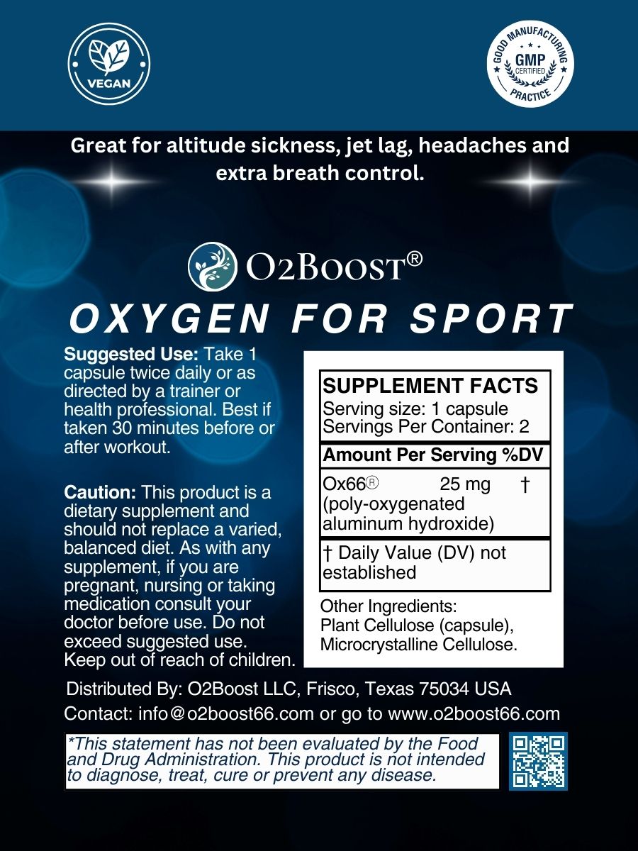 Oxygen For Sport - Single Use 2-Pack Supplement